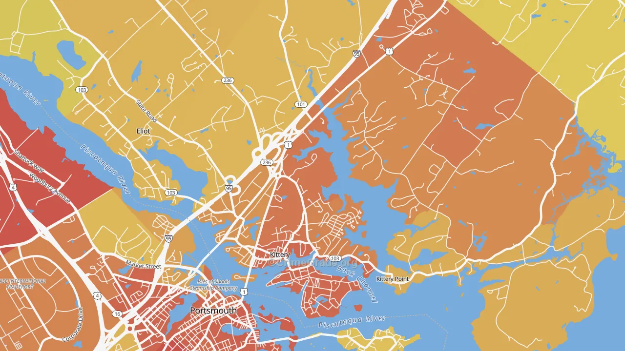 03904, ME Map of Vehicle Theft Rates