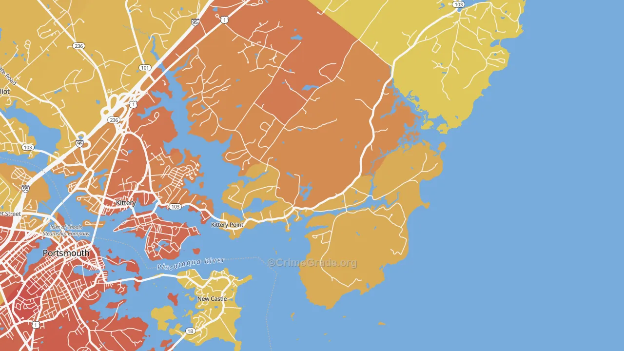 03905, ME Map of Vehicle Theft Rates