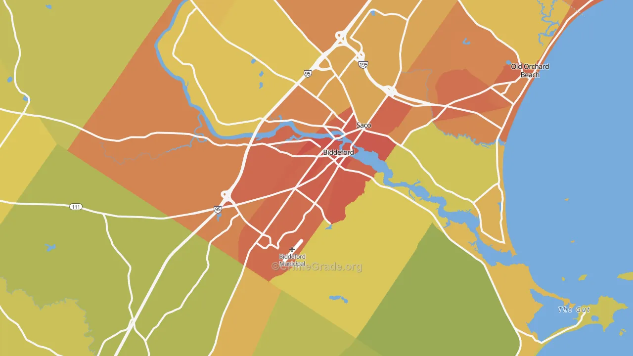 04005, ME Map of Vehicle Theft Rates