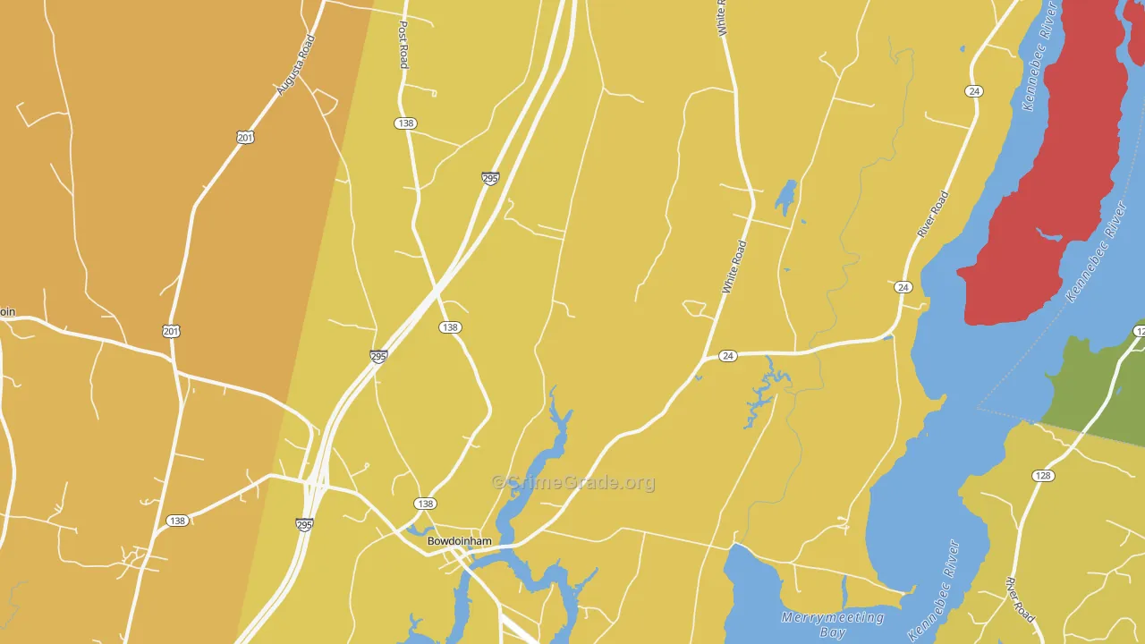 04008, ME Map of Vehicle Theft Rates