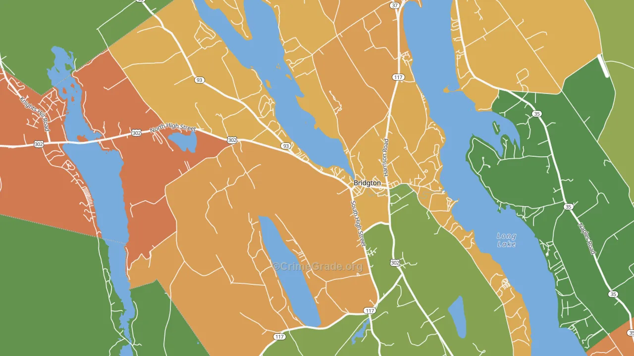 04009, ME Map of Vehicle Theft Rates