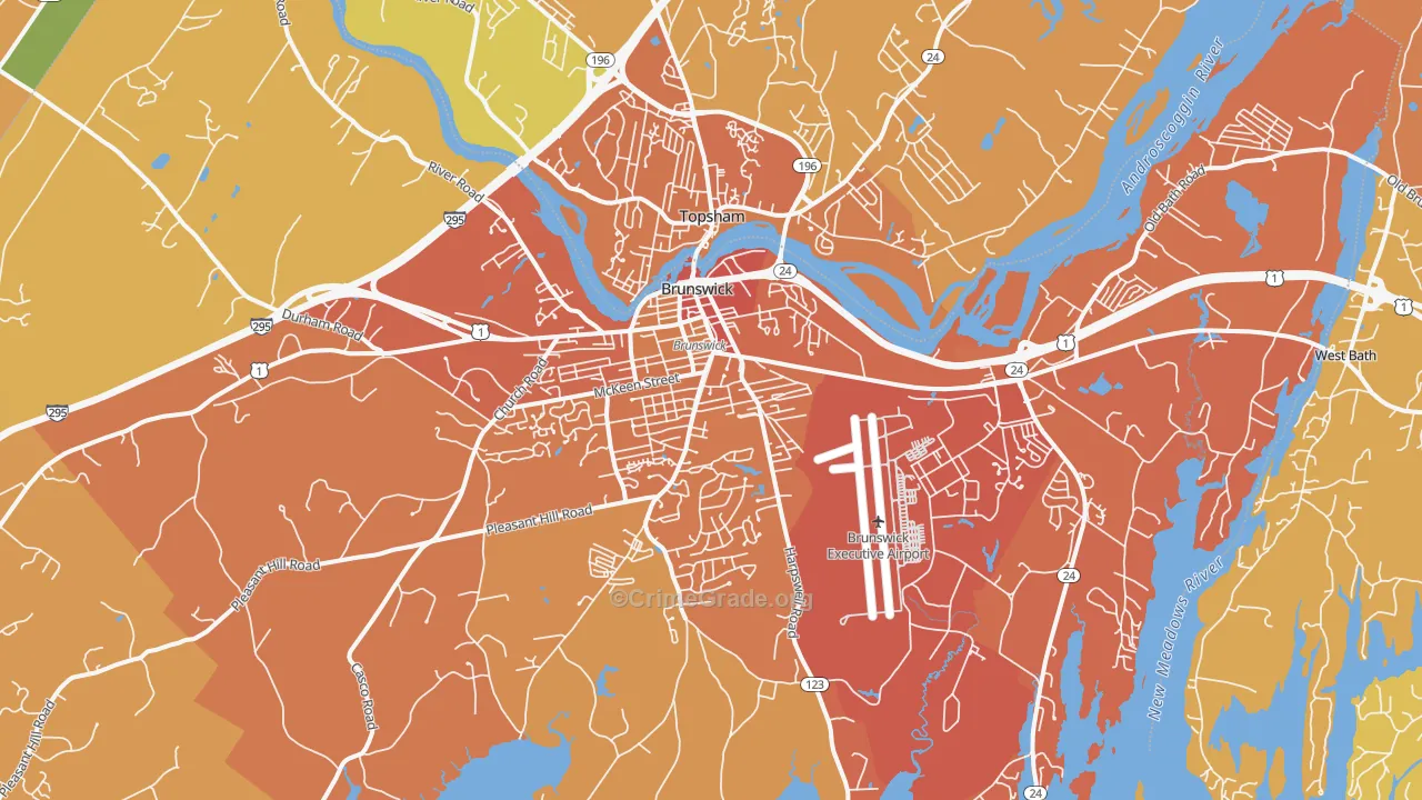04011, ME Map of Vehicle Theft Rates
