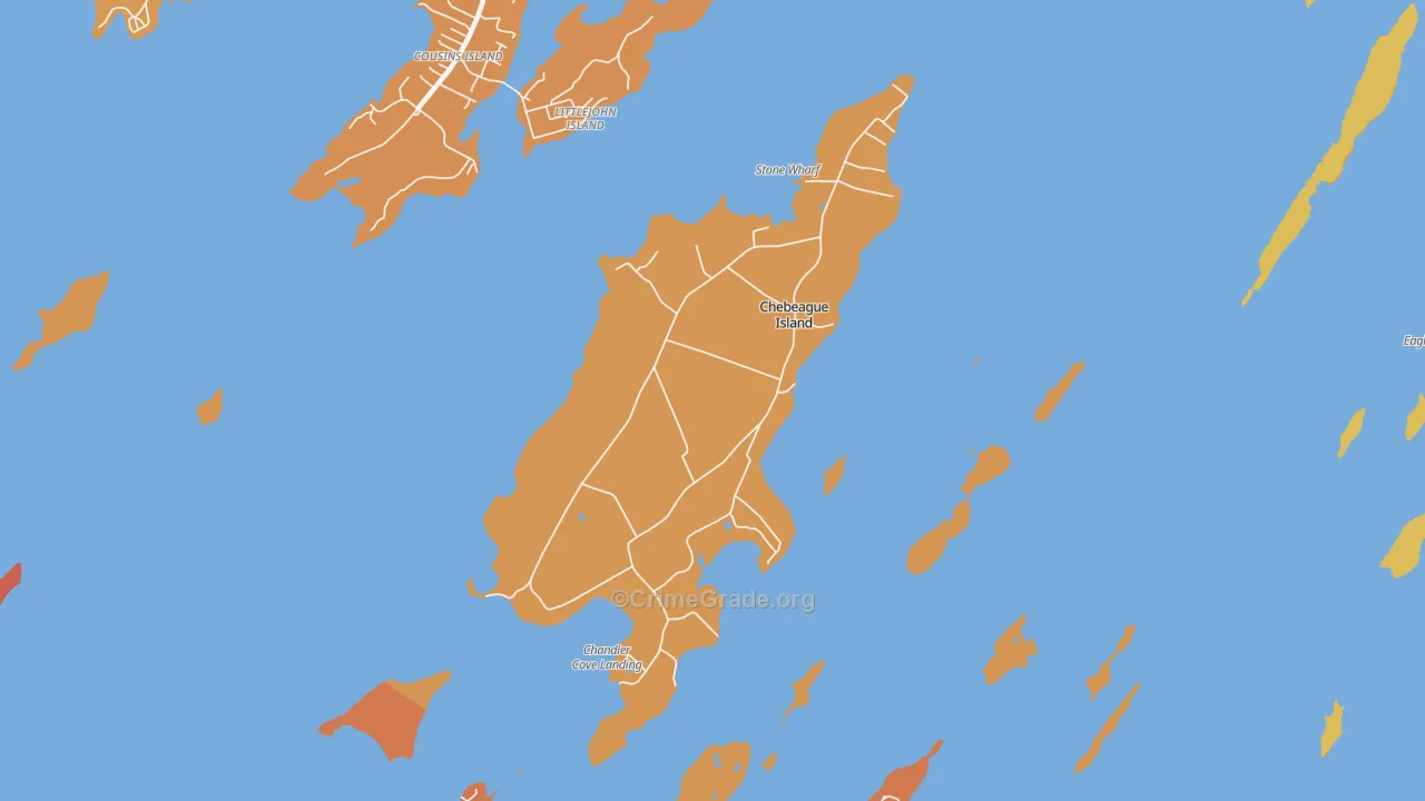 04017, ME Map of Vehicle Theft Rates