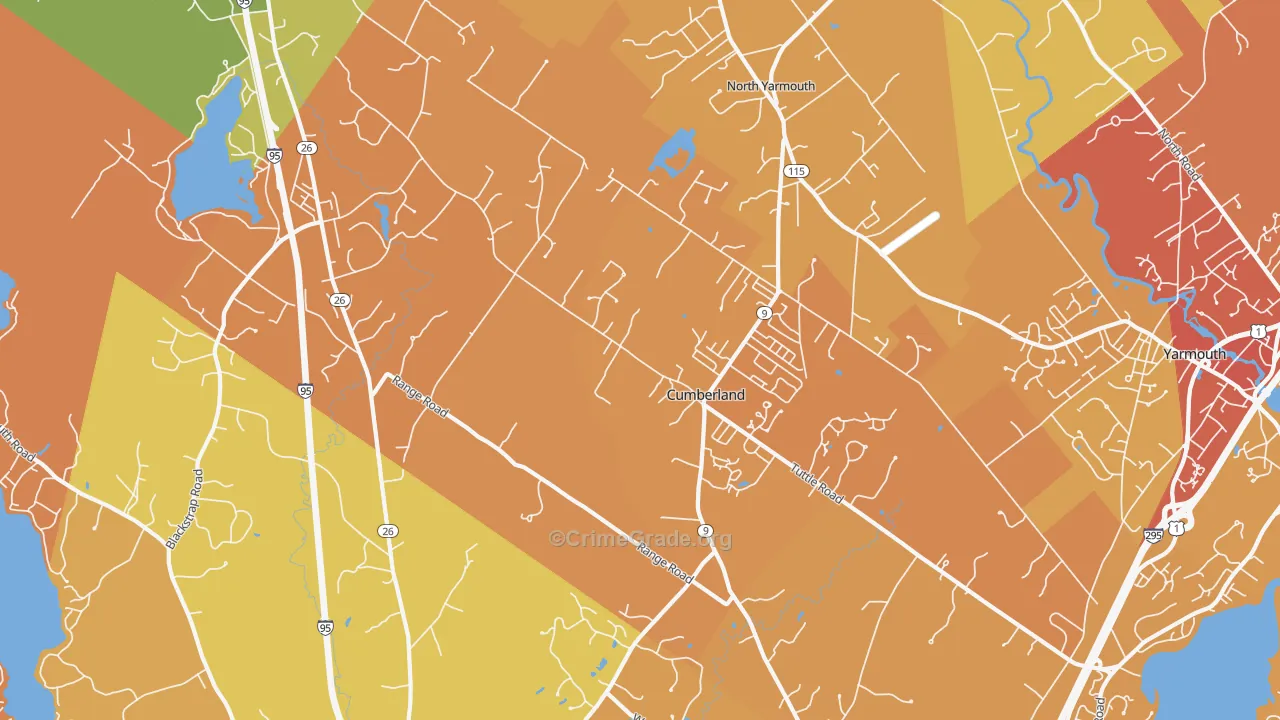 04021, ME Map of Vehicle Theft Rates