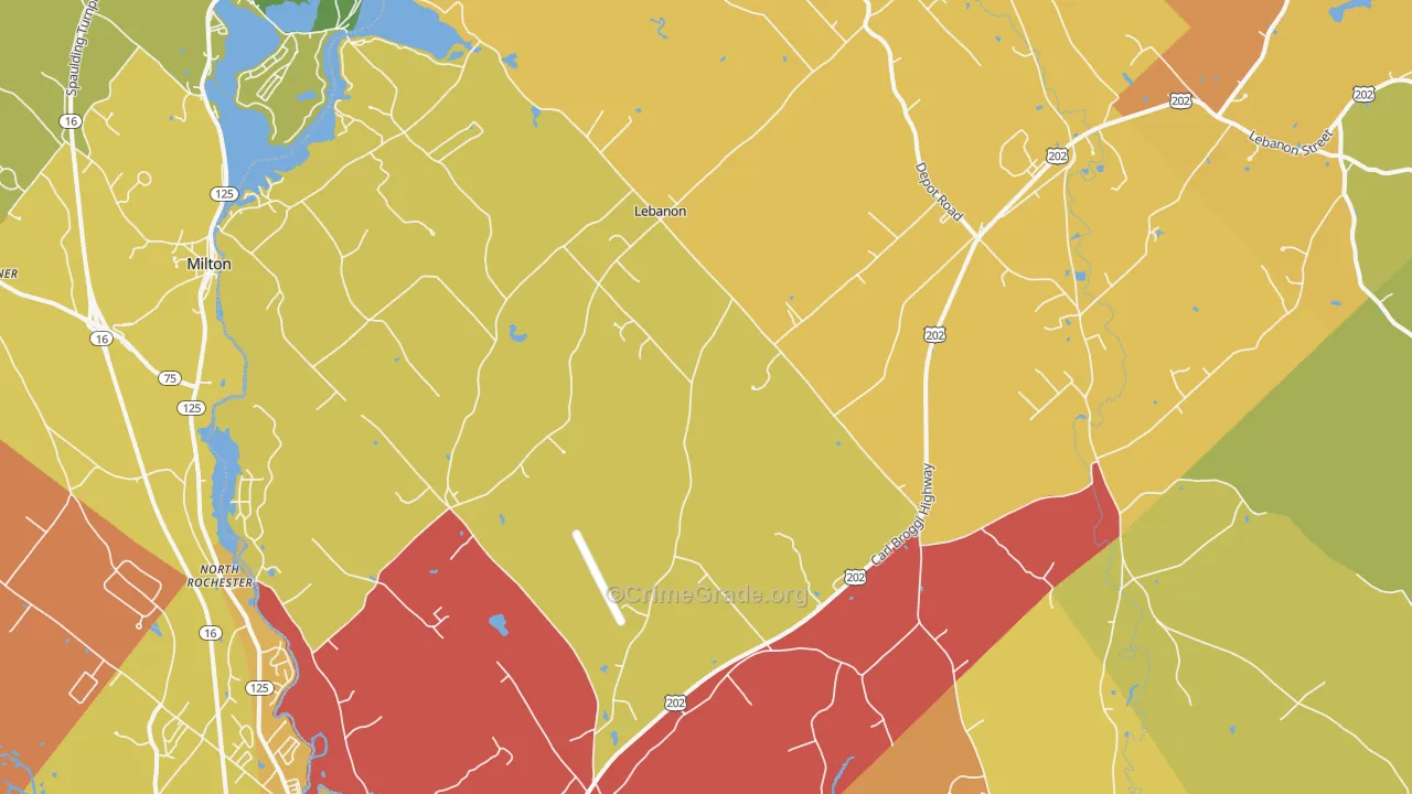 04027, ME Map of Vehicle Theft Rates