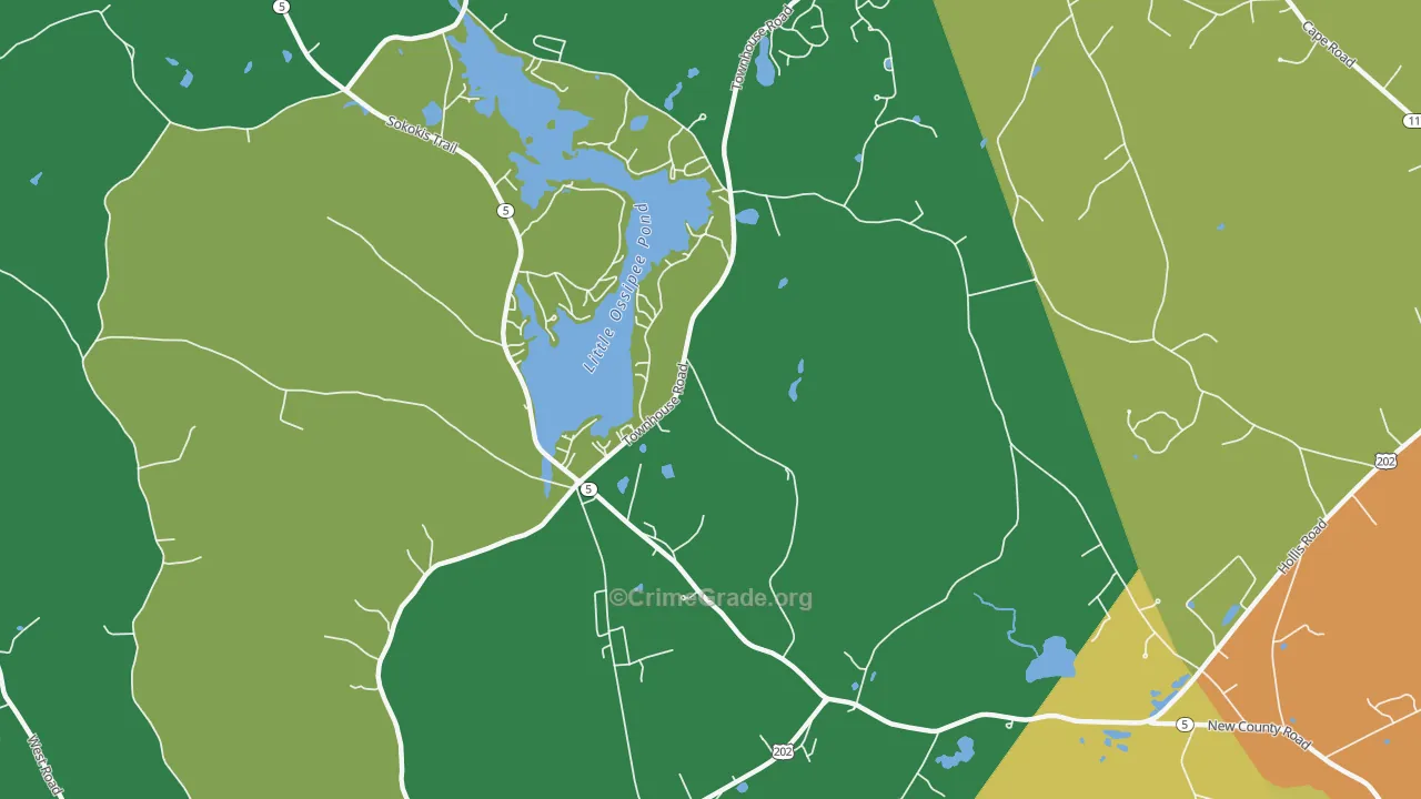 04030, ME Map of Vehicle Theft Rates