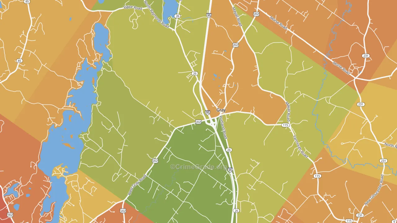 04039, ME Map of Vehicle Theft Rates
