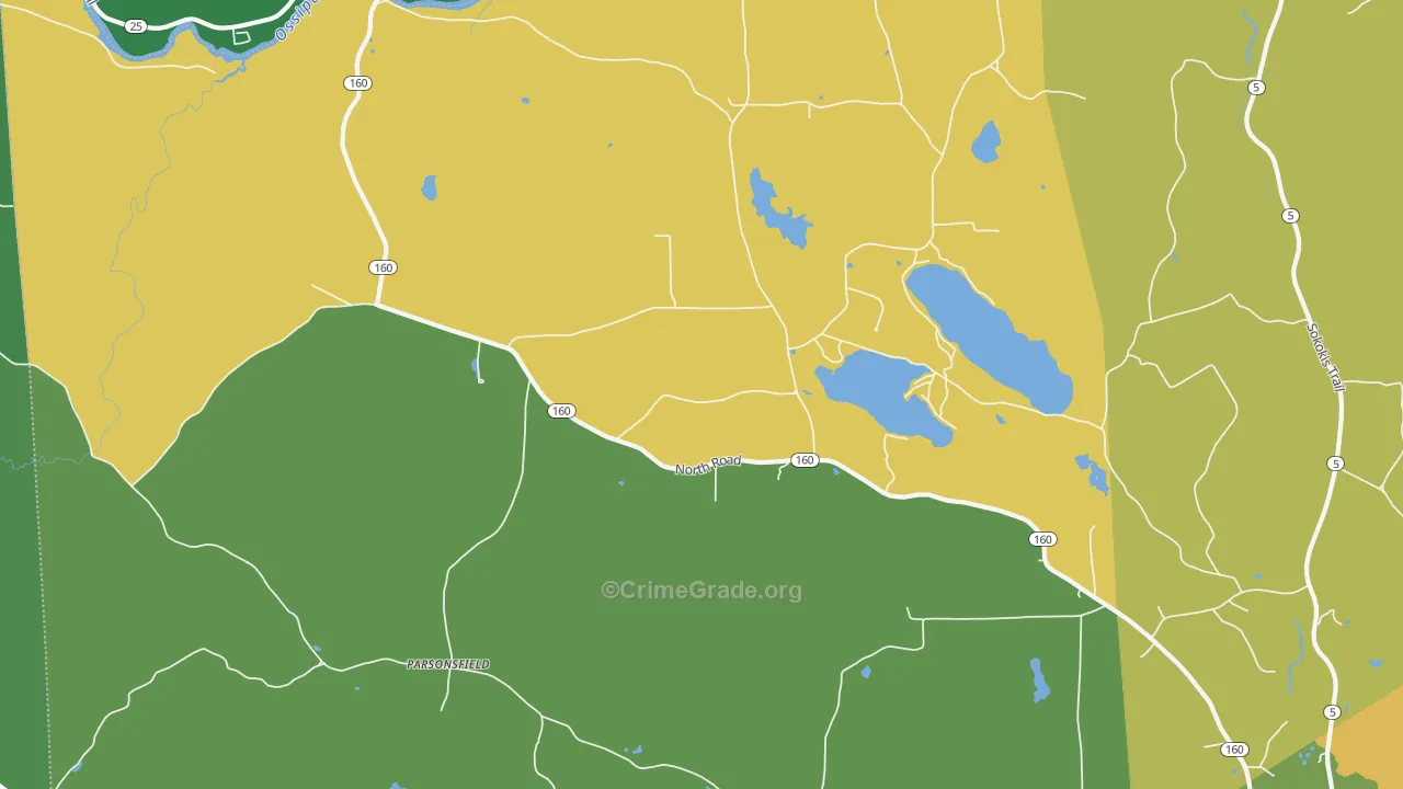 04047, ME Map of Vehicle Theft Rates