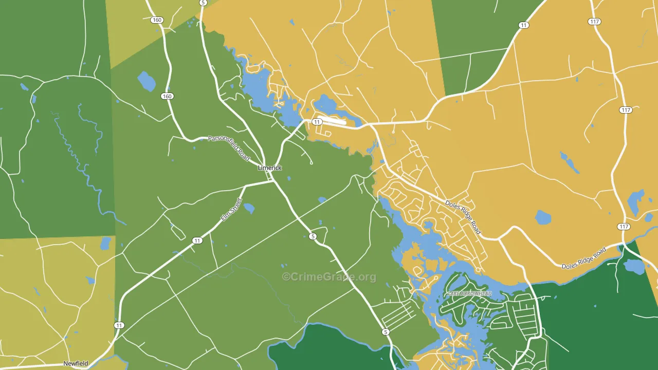 04048, ME Map of Vehicle Theft Rates
