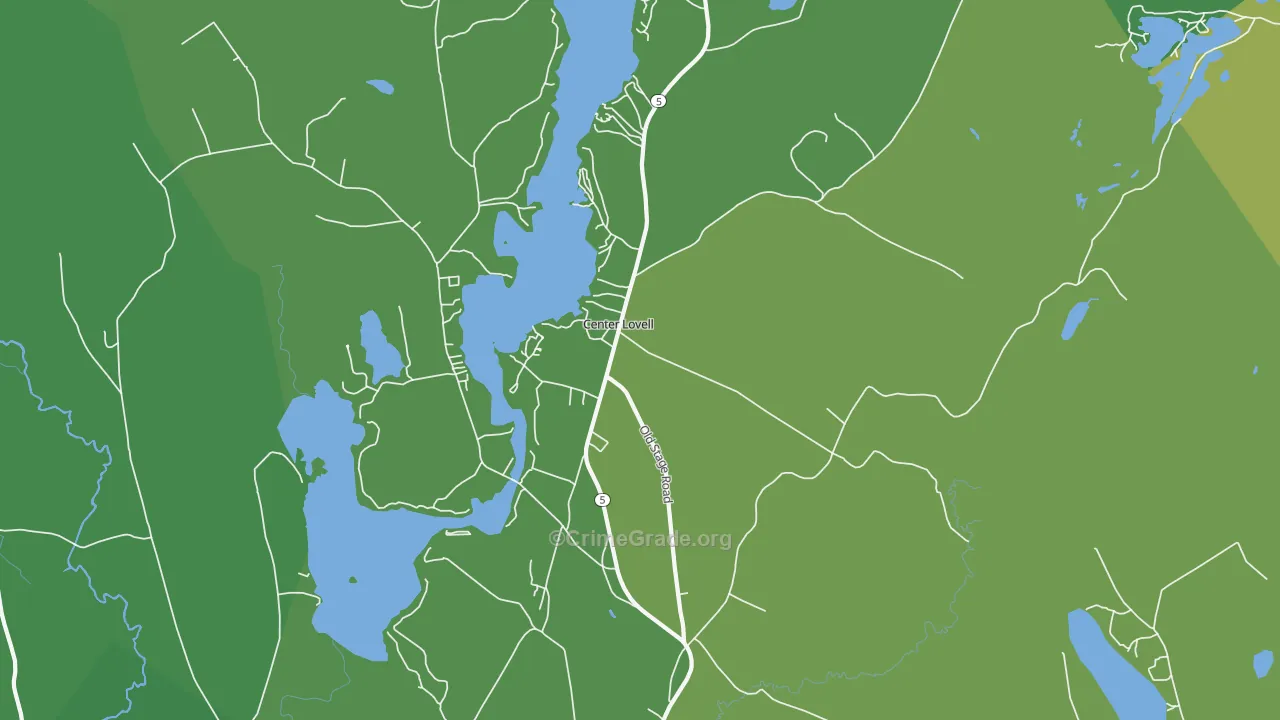 04051, ME Map of Vehicle Theft Rates