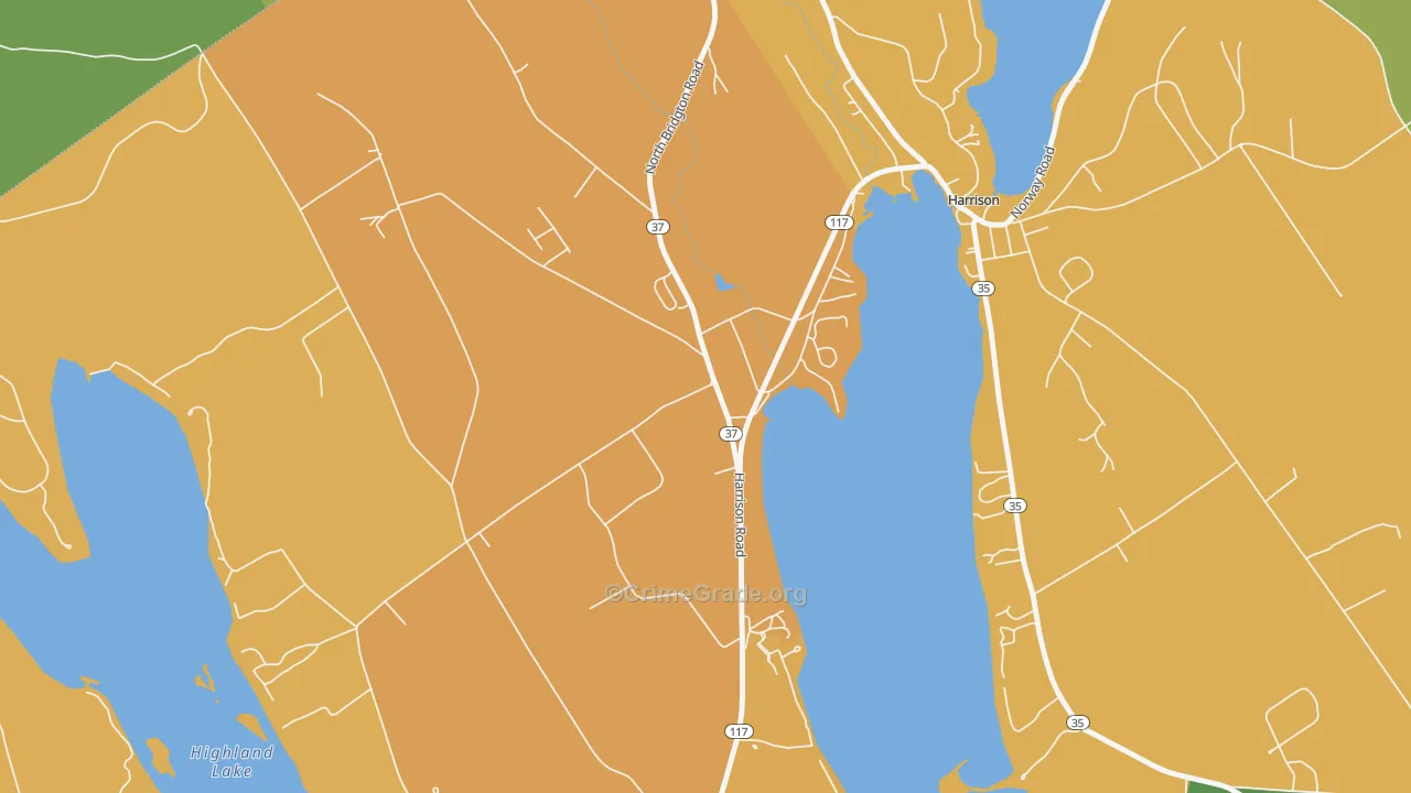 04057, ME Map of Vehicle Theft Rates