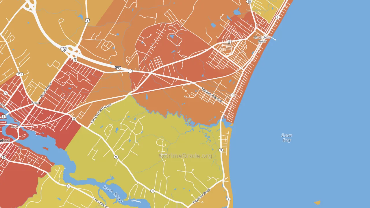 04063, ME Map of Vehicle Theft Rates