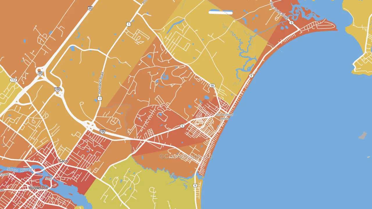 04064, ME Map of Vehicle Theft Rates