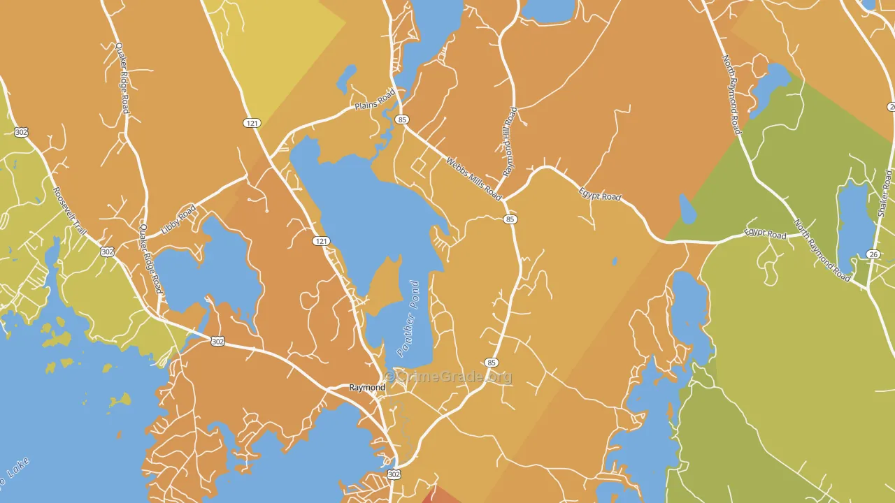 04071, ME Map of Vehicle Theft Rates