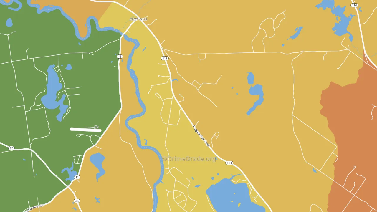 04085, ME Map of Vehicle Theft Rates