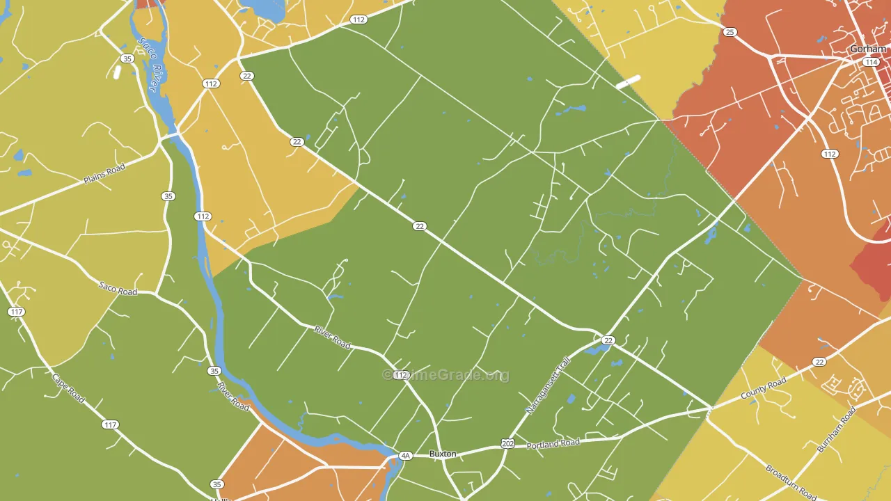 04093, ME Map of Vehicle Theft Rates