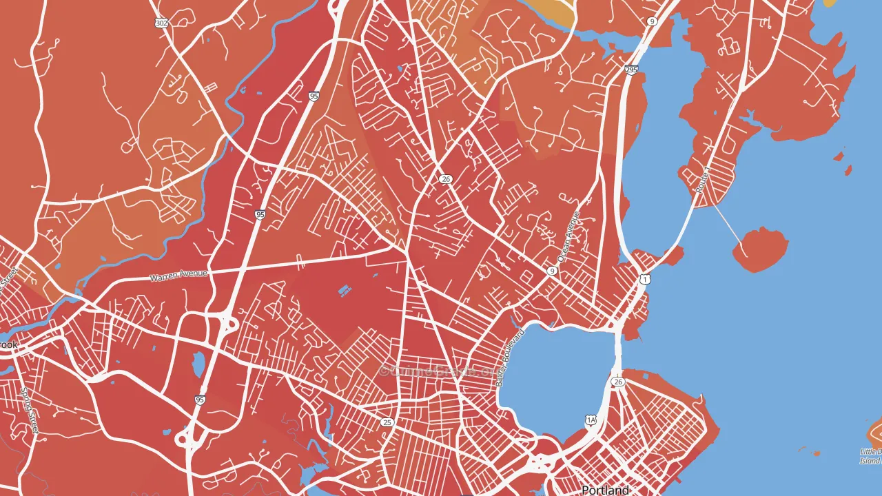 04103, ME Map of Vehicle Theft Rates