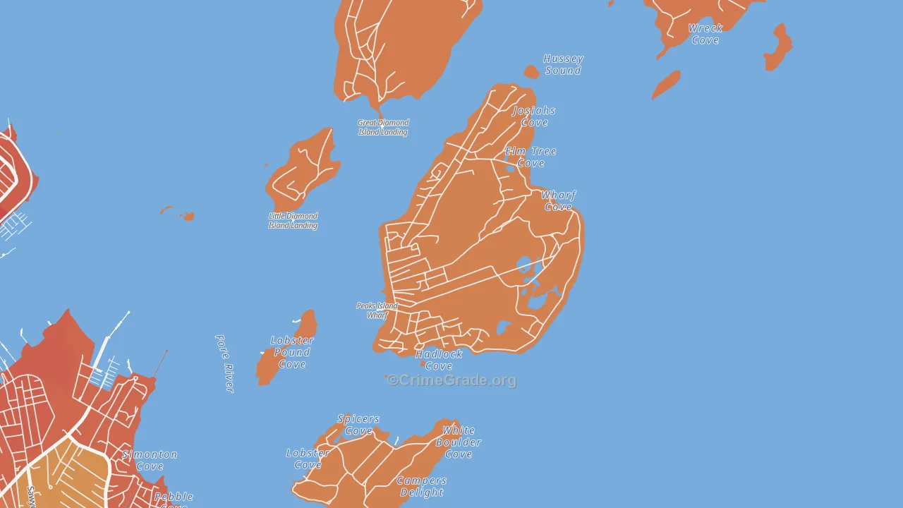 04108, ME Map of Vehicle Theft Rates