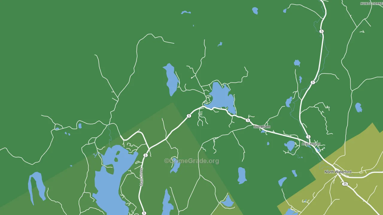 04231, ME Map of Vehicle Theft Rates