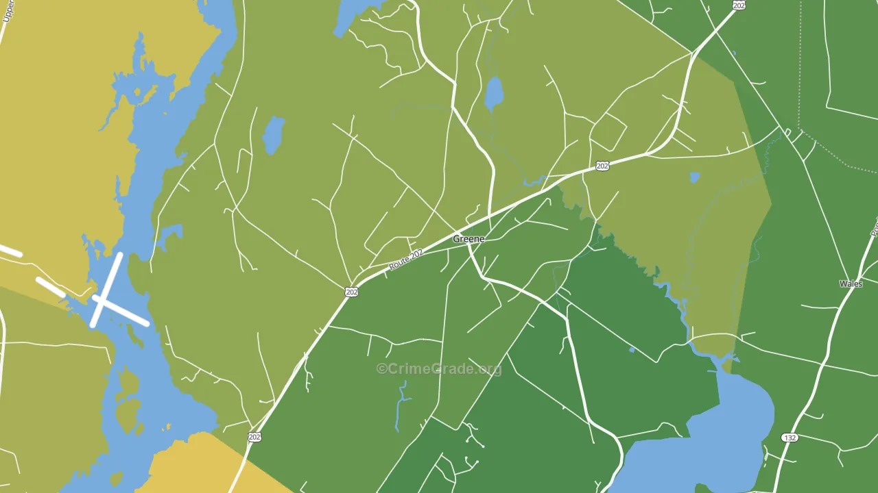 04236, ME Map of Vehicle Theft Rates