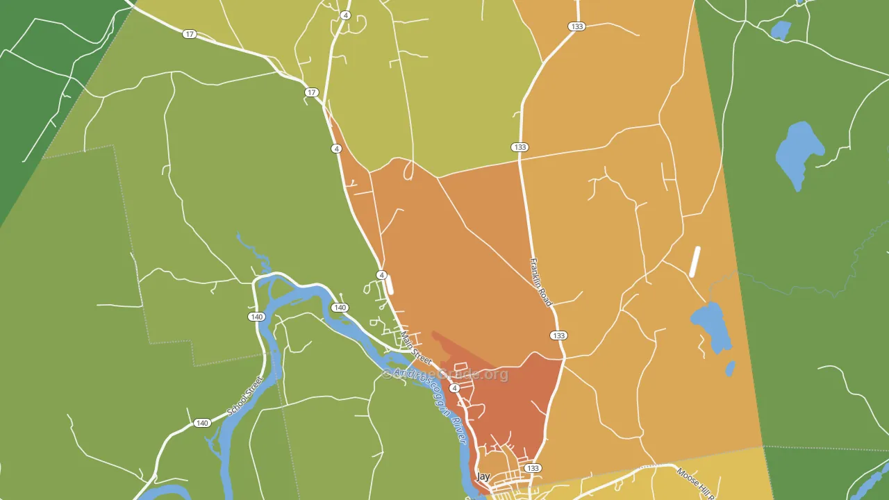 04239, ME Map of Vehicle Theft Rates