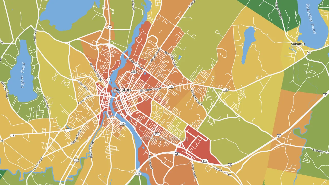 04240, ME Map of Vehicle Theft Rates