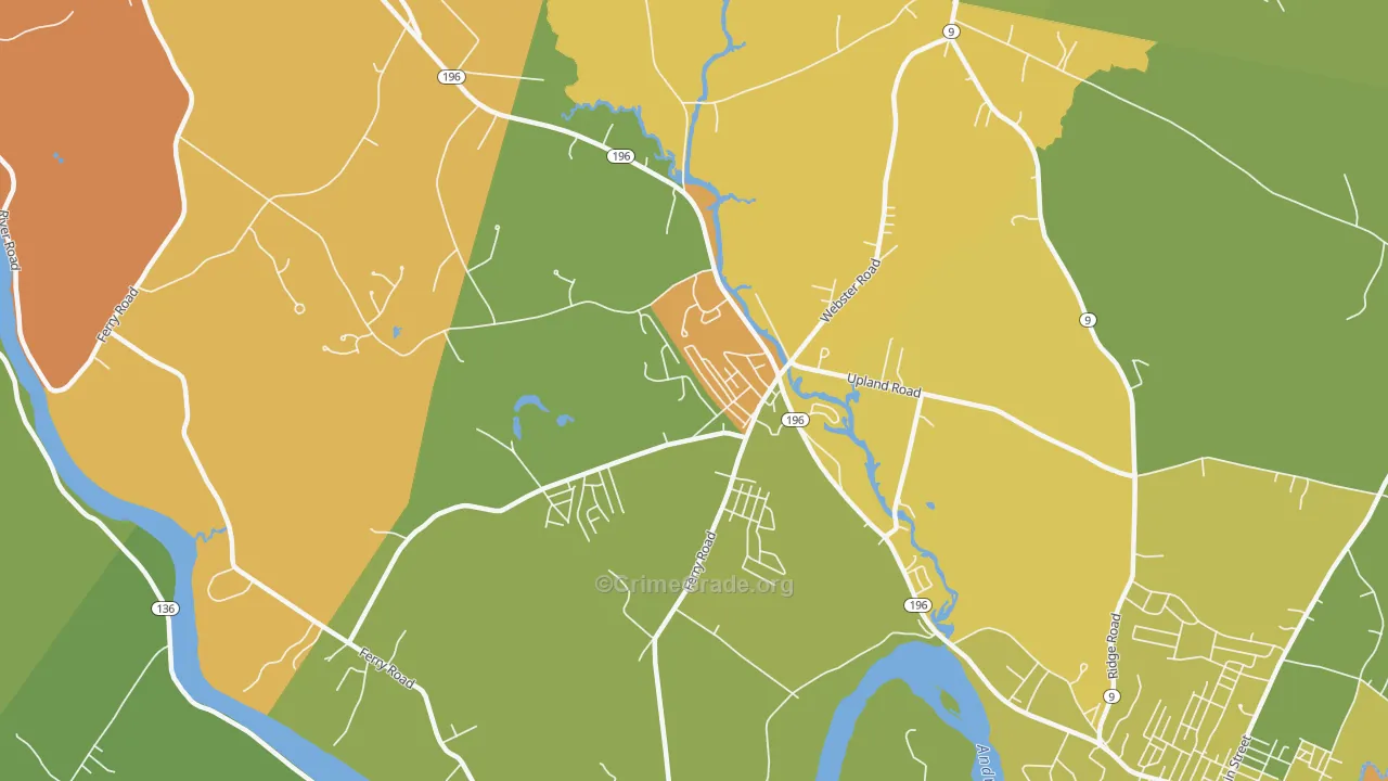 04250, ME Map of Vehicle Theft Rates