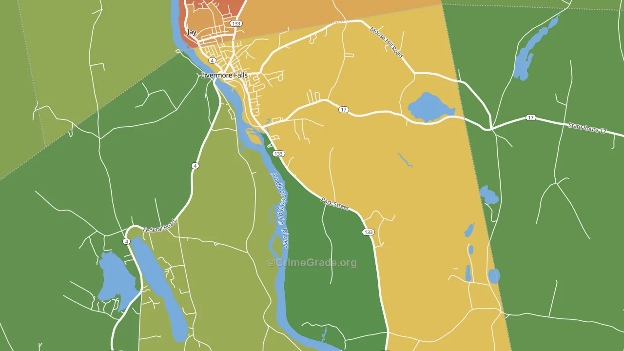 04254, ME Map of Vehicle Theft Rates