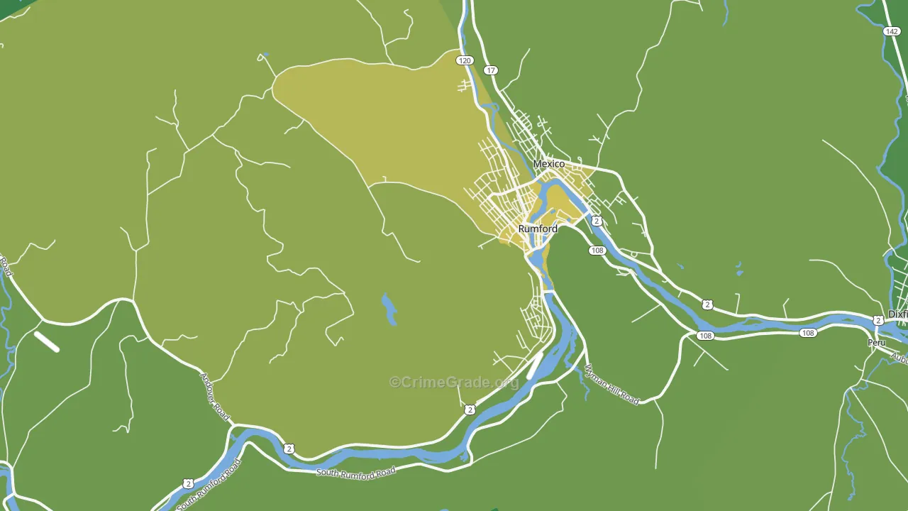 04276, ME Map of Vehicle Theft Rates