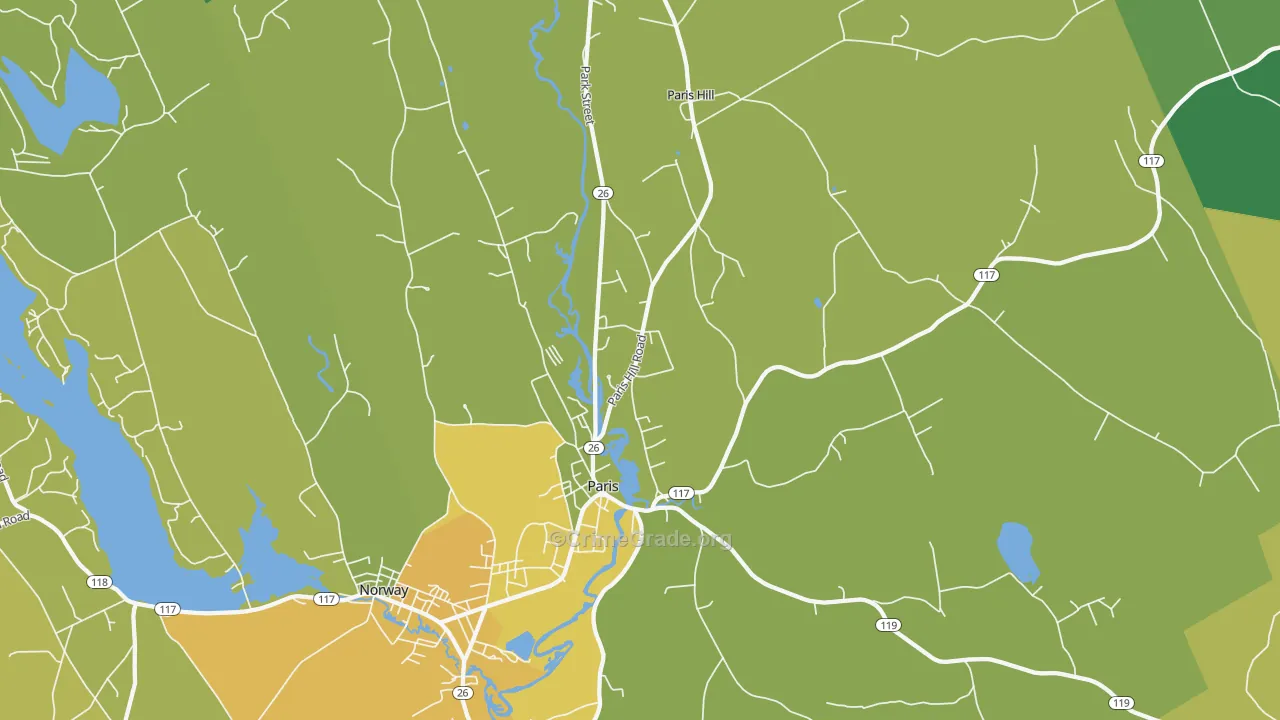 04281, ME Map of Vehicle Theft Rates