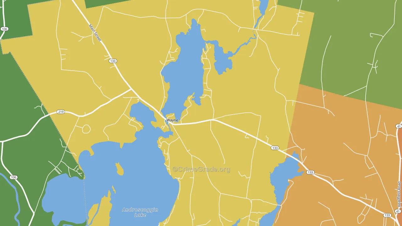 04284, ME Map of Vehicle Theft Rates