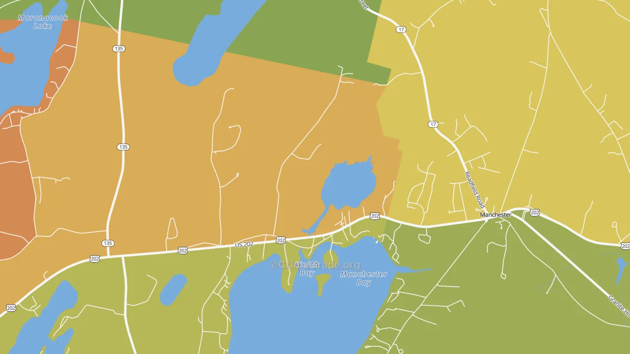 04343, ME Map of Vehicle Theft Rates