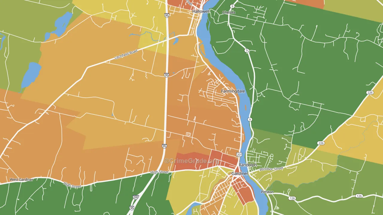 04344, ME Map of Vehicle Theft Rates