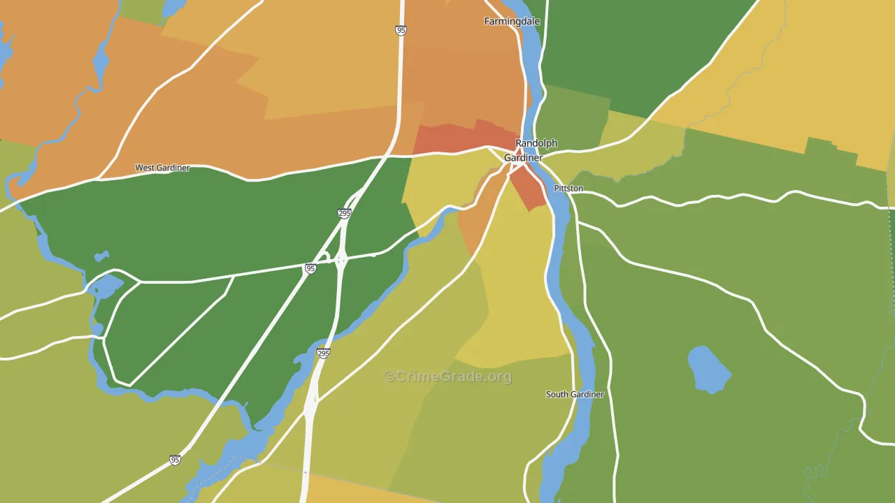 04345, ME Map of Vehicle Theft Rates