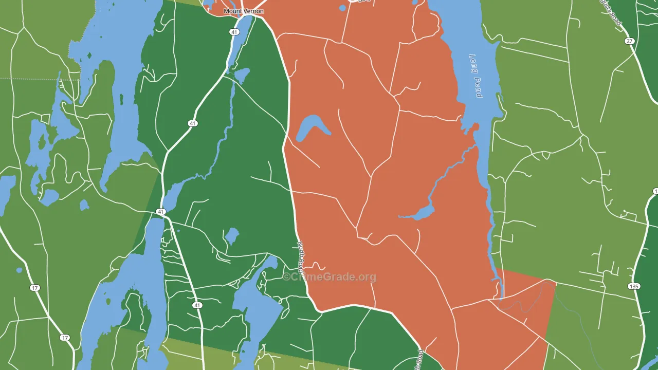 04352, ME Map of Vehicle Theft Rates