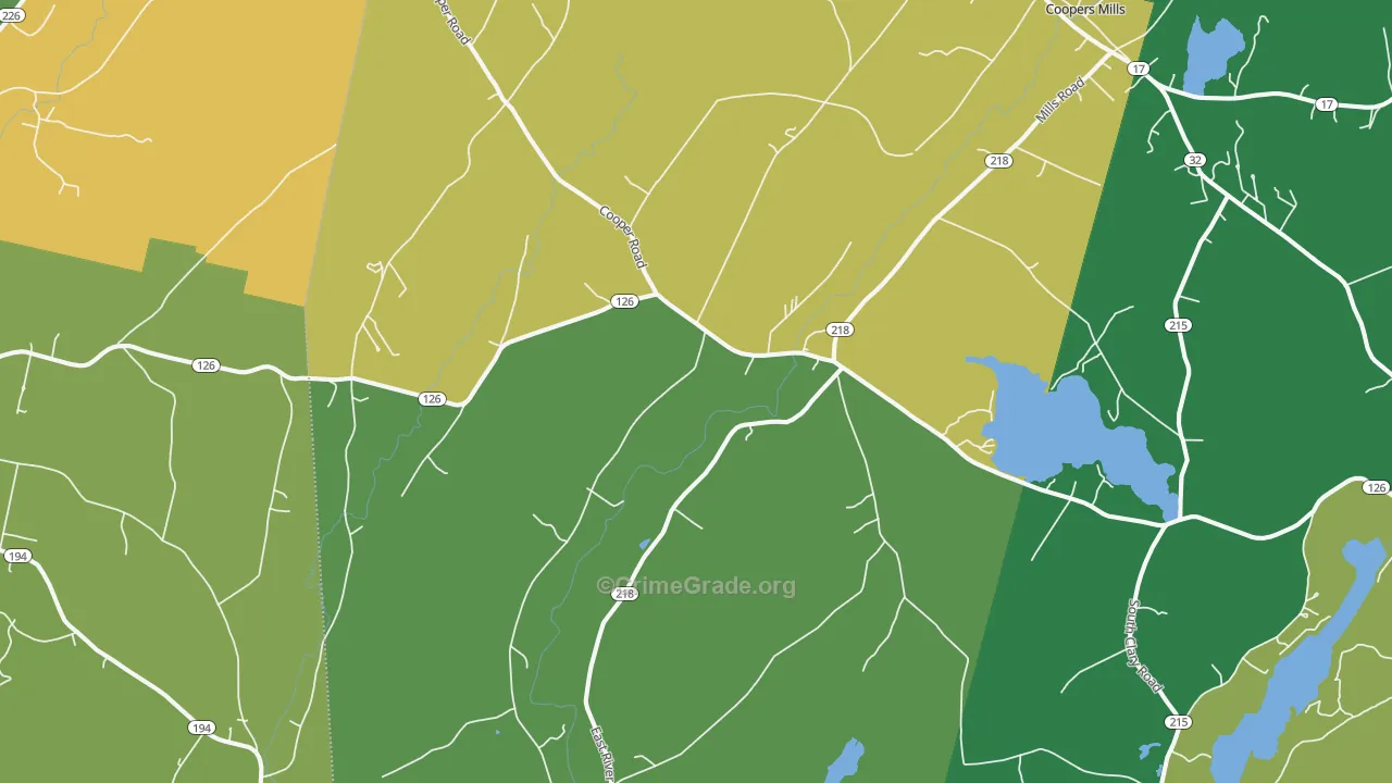 04353, ME Map of Vehicle Theft Rates