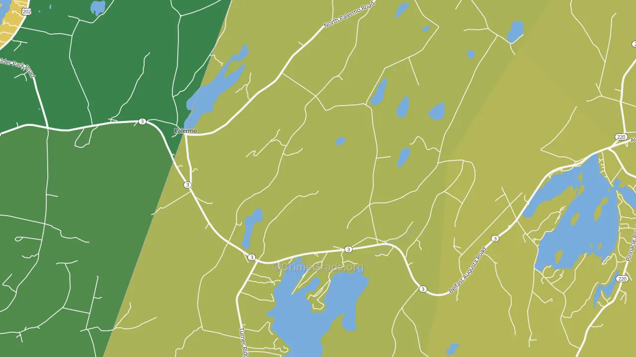 04354, ME Map of Vehicle Theft Rates
