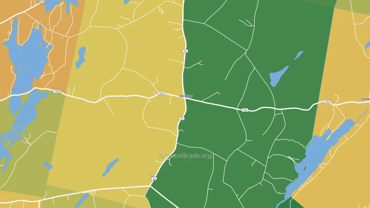 04363, ME Map of Vehicle Theft Rates