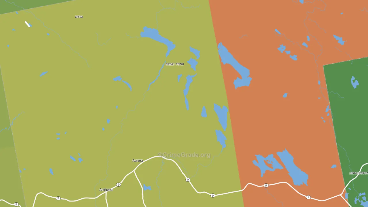 04408, ME Map of Vehicle Theft Rates