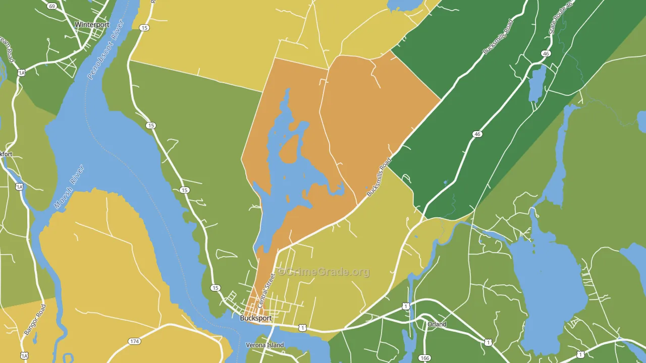 04416, ME Map of Vehicle Theft Rates