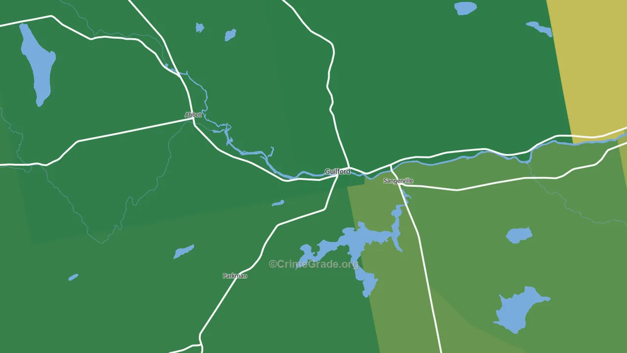 04443, ME Map of Vehicle Theft Rates