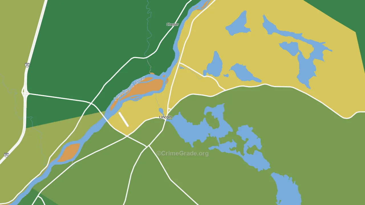 04457, ME Map of Vehicle Theft Rates