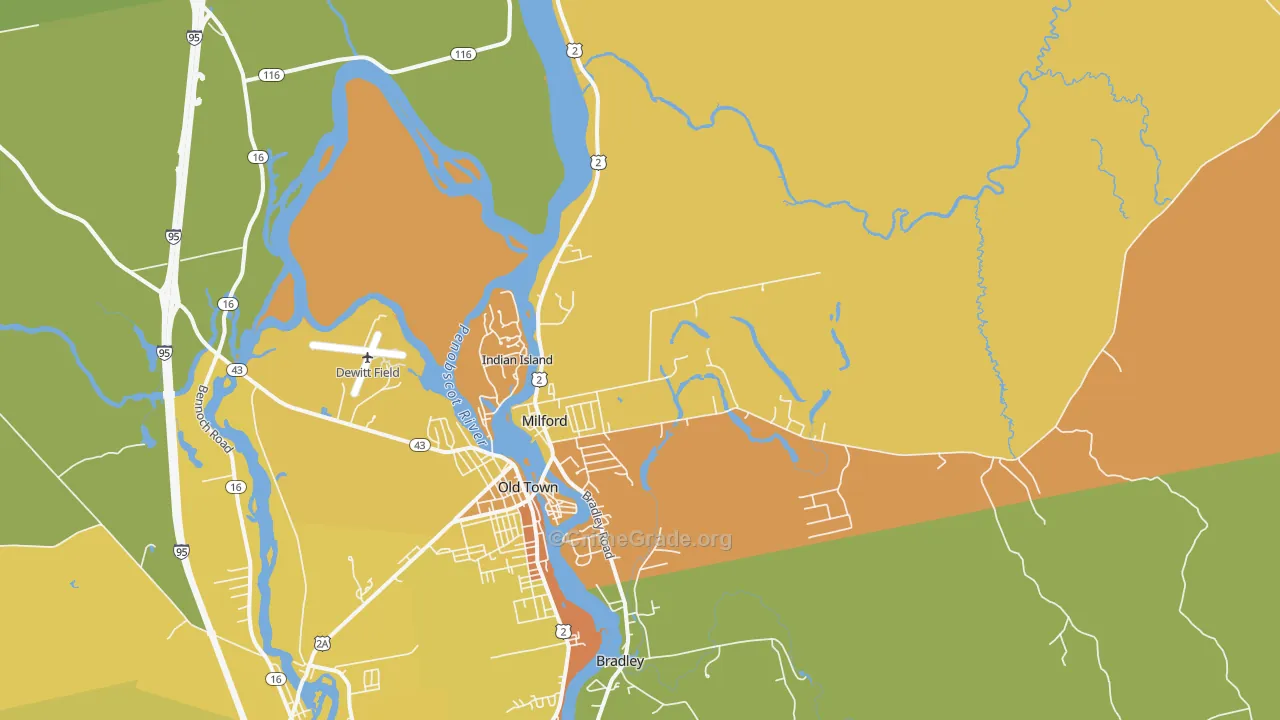 04461, ME Map of Vehicle Theft Rates