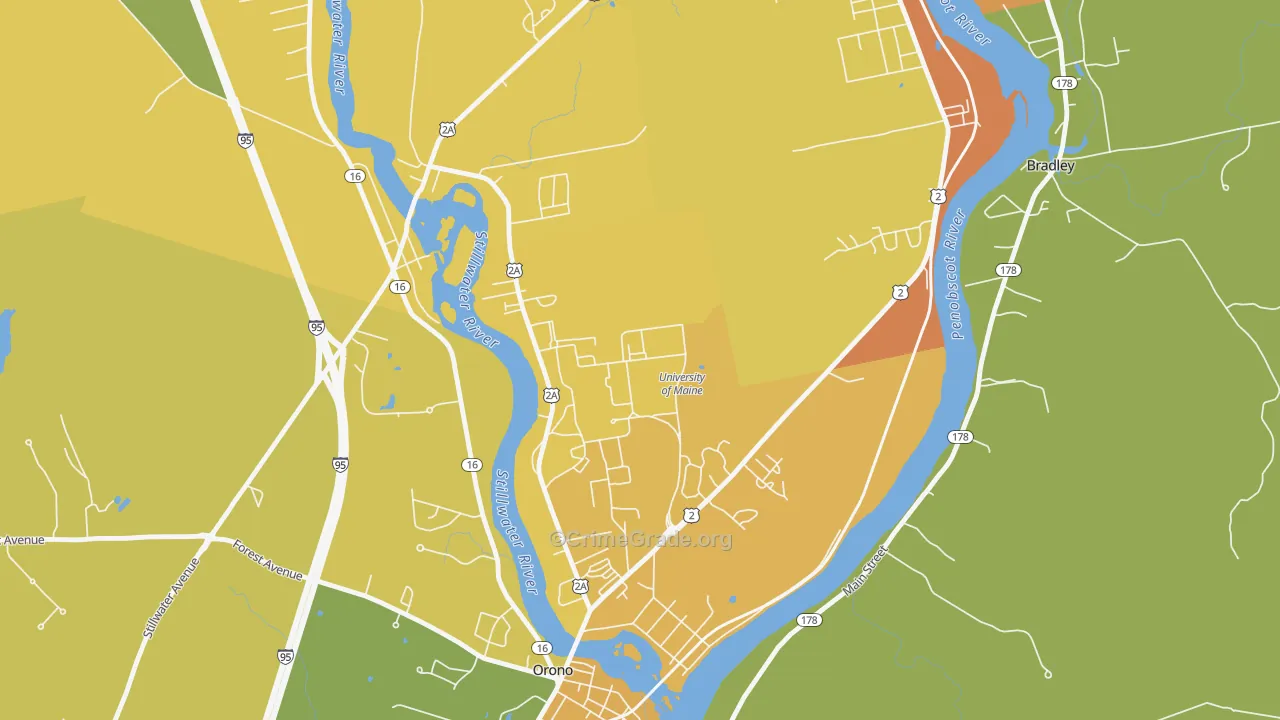 04469, ME Map of Vehicle Theft Rates