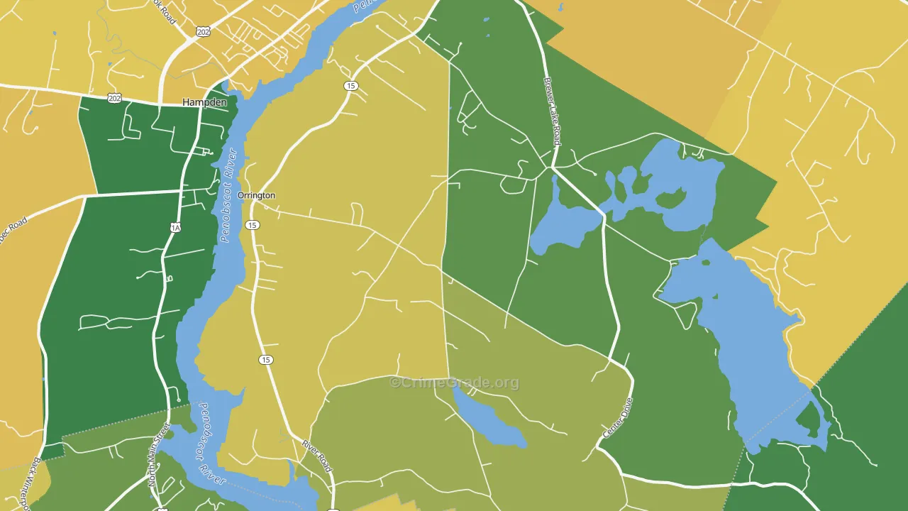 04474, ME Map of Vehicle Theft Rates
