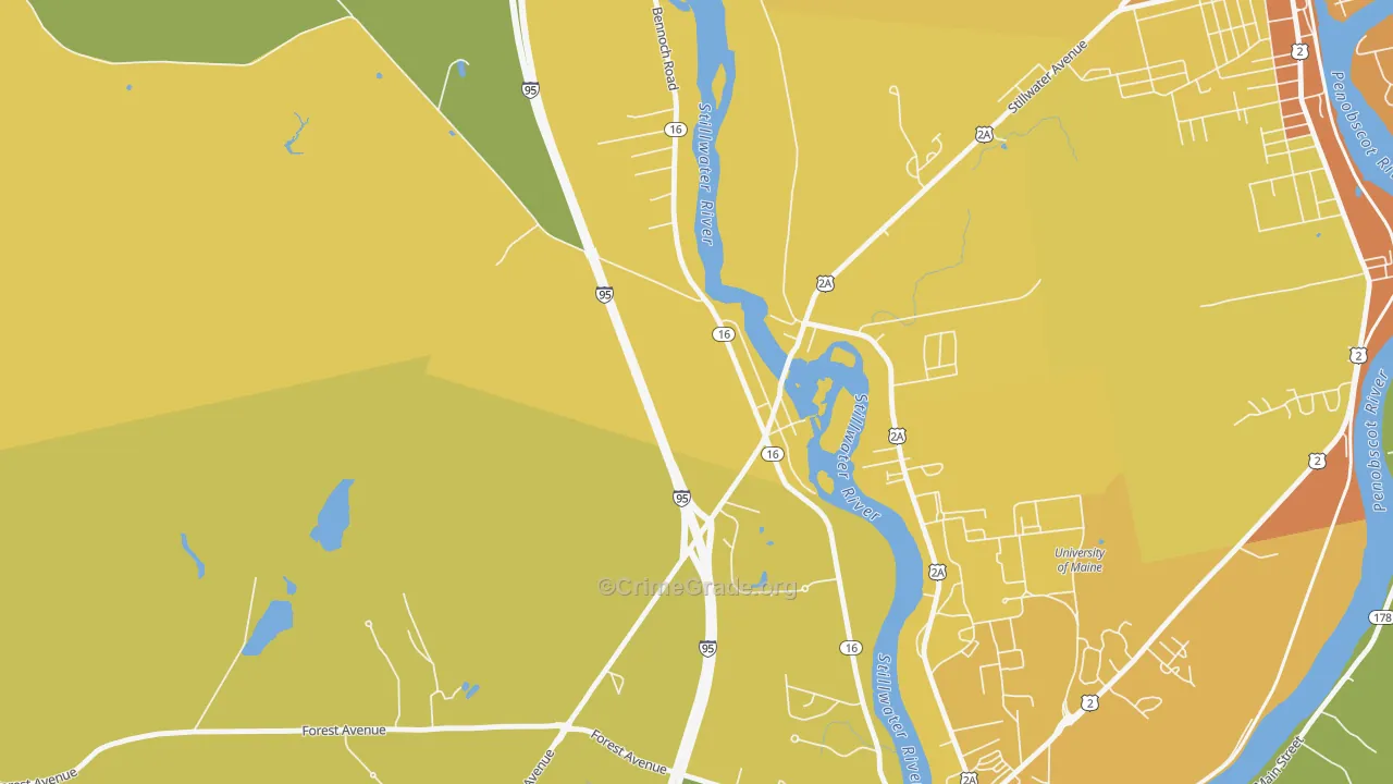 04489, ME Map of Vehicle Theft Rates