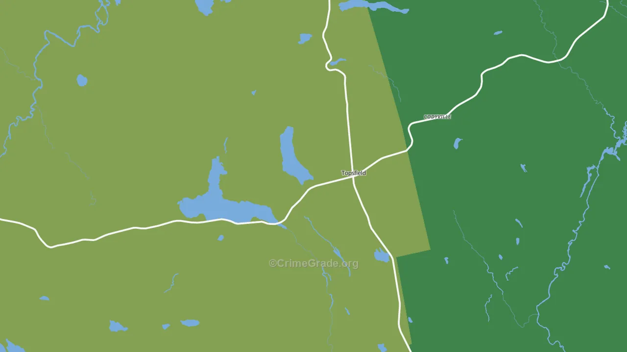 04490, ME Map of Vehicle Theft Rates