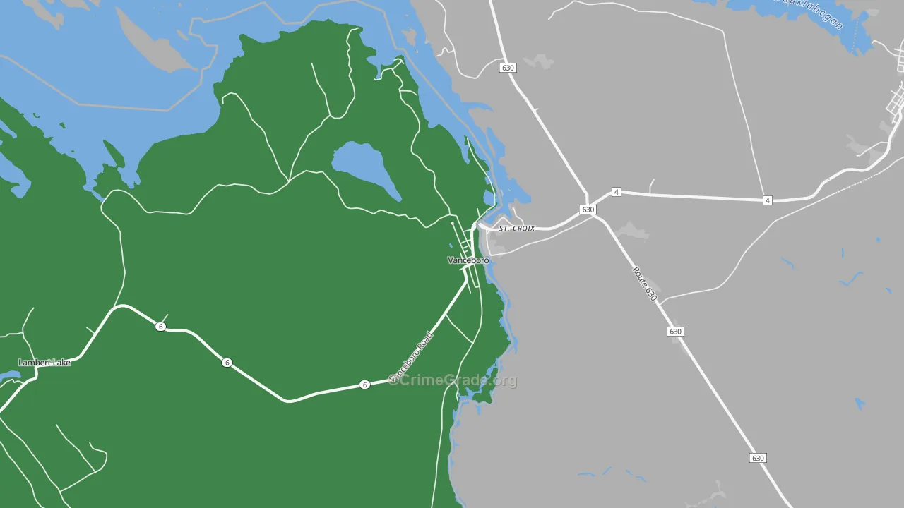 04491, ME Map of Vehicle Theft Rates