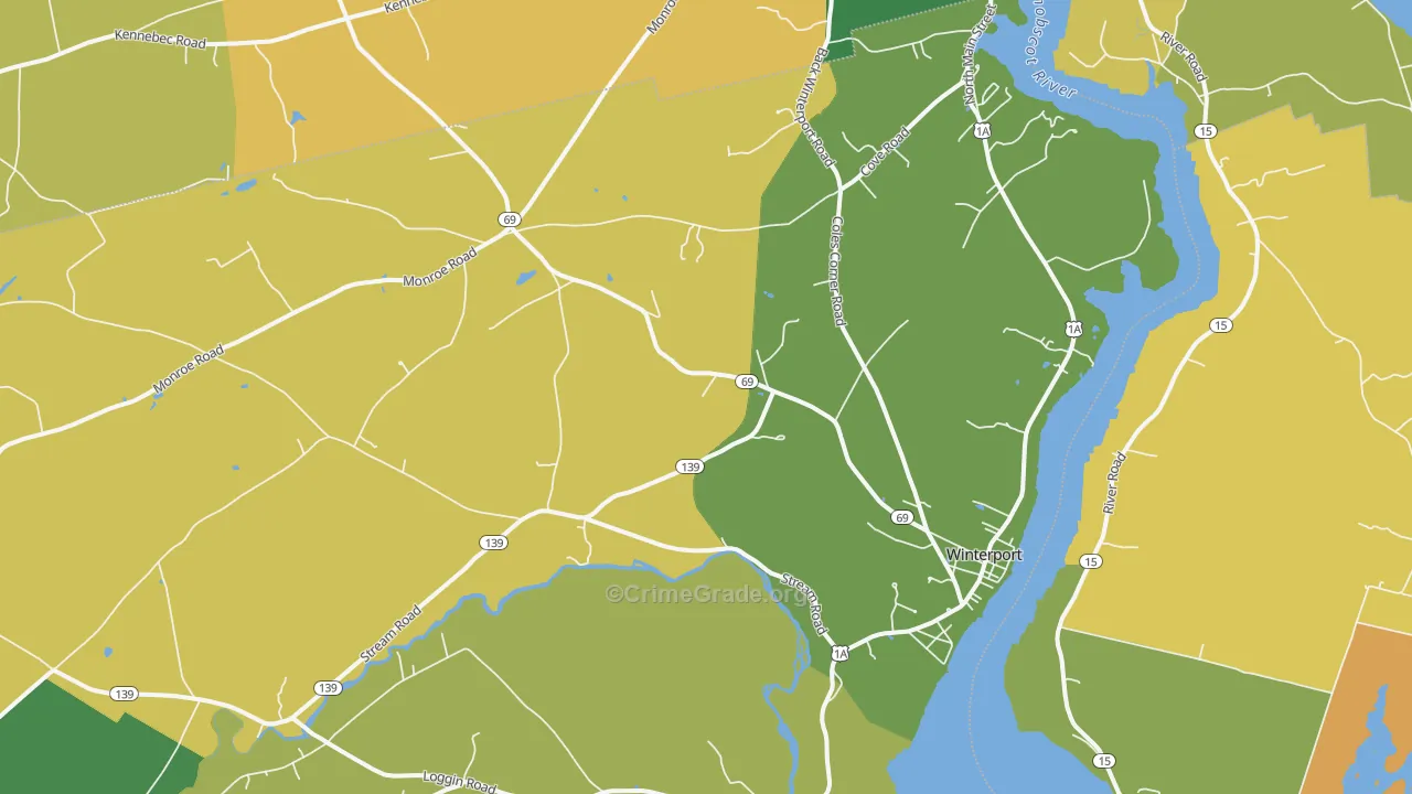 04496, ME Map of Vehicle Theft Rates