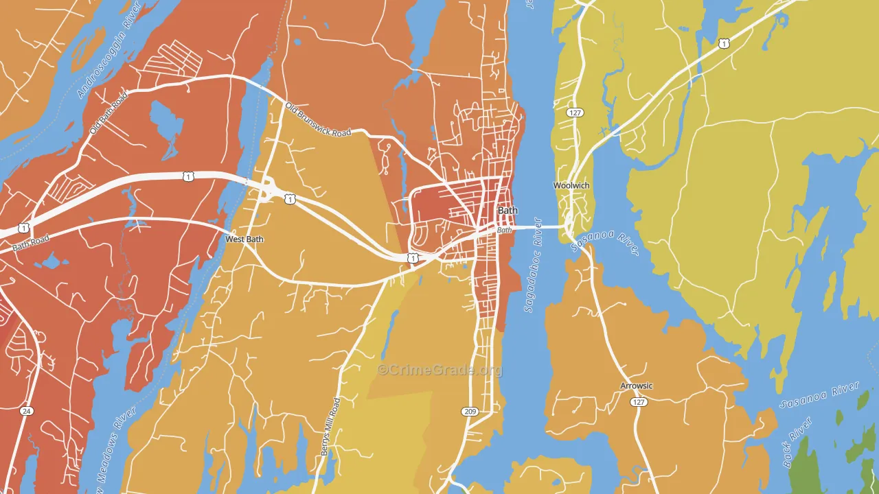 04530, ME Map of Vehicle Theft Rates